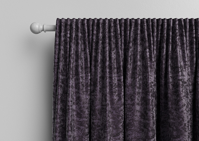 Cyrus Crushed Velvet, Deep Purple - Made to Measure Curtains - Image 10
